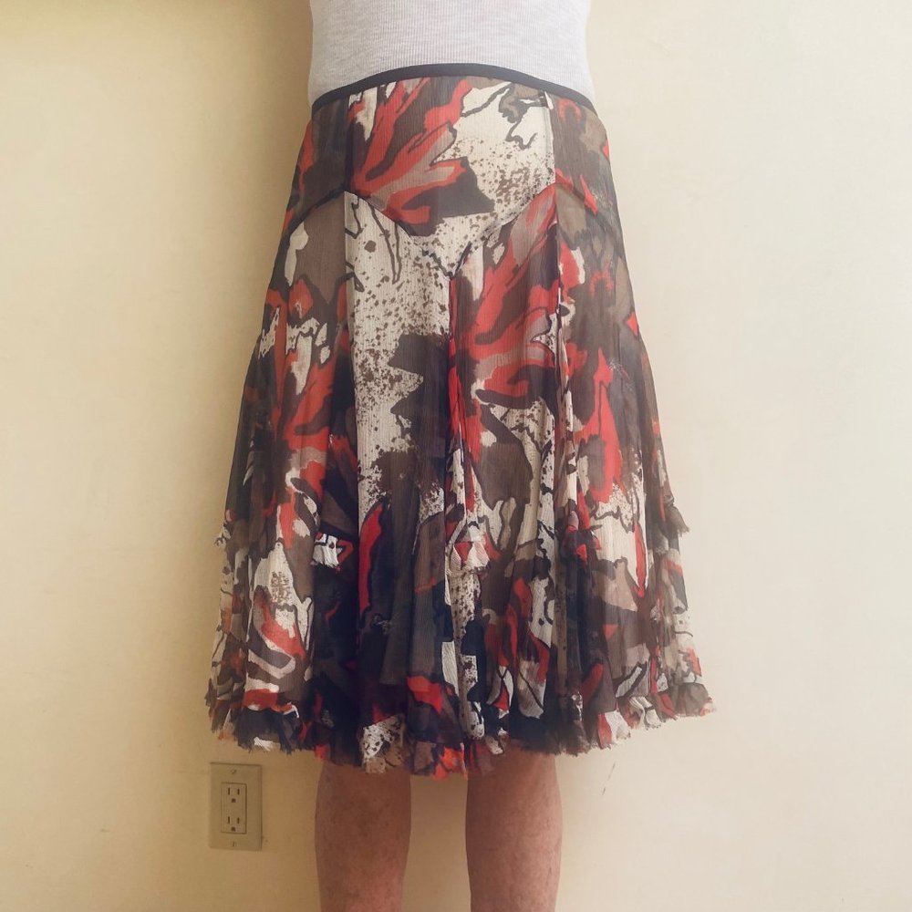 Diane Von Furstenberg Silk Print Skirt